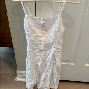 Hollister Cream Smocked Dress